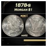 1878-s Morgan Dollar $1 Grades ms62