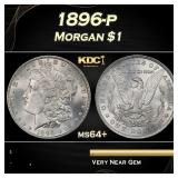 1896-p Morgan Dollar $1 Grades ms64+