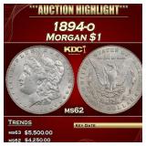 1894-o Morgan Dollar $1 ms62 USCG