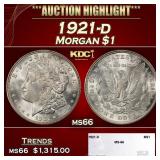 1921-d Morgan Dollar $1 ms66 SEGS