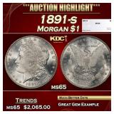 1891-s Morgan Dollar $1 ms65 SEGS