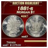1881-s Morgan Dollar $1 ms67 SEGS