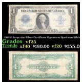 1923 $1 large size Silver Certificate Grades vf+ S
