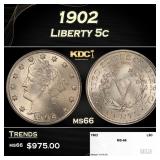 1902 Liberty Nickel 5c ms66 SEGS