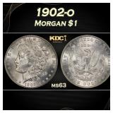 1902-o Morgan Dollar $1 Grades ms63