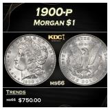 1900-p Morgan Dollar $1 Grades ms66