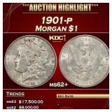 1901-p Morgan Dollar $1 ms62+ USCG