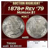 1878-p Rev '79 Morgan Dollar $1 ms65 SEGS