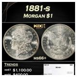 1881-s Morgan Dollar $1 ms66+ SEGS
