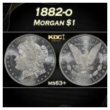 1882-o Morgan Dollar $1 Grades ms63+
