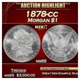 1878-cc Morgan Dollar $1 ms65 SEGS
