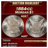 1884-cc Morgan Dollar $1 ms67 SEGS