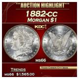 1882-cc Morgan Dollar $1 ms66 SEGS