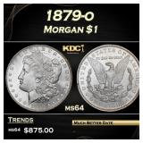 1879-o Morgan Dollar $1 Grades ms64