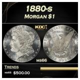 1880-s Morgan Dollar $1 Grades ms66