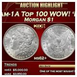 1886-o Morgan Dollar Vam-1A Top 100 WOW! 'E' On Re