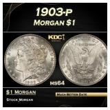 1903-p Morgan Dollar $1 Grades ms64