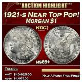 1921-s Morgan Dollar Near Top Pop! $1 ms66+ SEGS