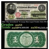 1862 FR-17a $1 Large Size Legal Tender Note Grades