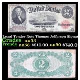 1917 $2 Large Size Legal Tender Note Thomas Jeffer