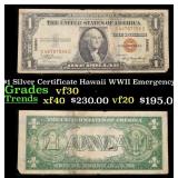 1935A $1 Silver Certificate Hawaii WWII Emergency
