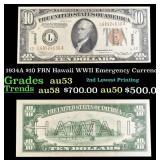 1934A $10 FRN Hawaii WWII Emergency Currency Grade