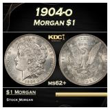 1904-o Morgan Dollar $1 Grades ms62+