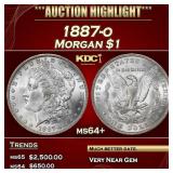 1887-o Morgan Dollar $1 ms64+ SEGS