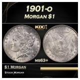 1901-o Morgan Dollar $1 Grades ms63+