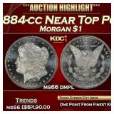 1884-cc Morgan Dollar Near Top Pop $1 ms66 dmpl SE