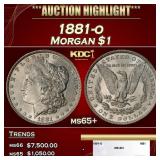 1881-o Morgan Dollar $1 ms65+ SEGS