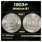 1903-p Morgan Dollar $1 Grades ms64