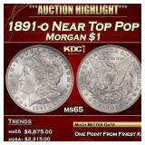 1891-o Morgan Dollar Near Top Pop $1 ms65 SEGS