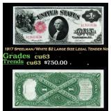 1917 Teehee/Burke $1 Large Size Legal Tender Note