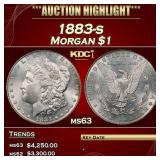 1883-s Morgan Dollar $1 ms63 USCG