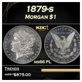 1879-s Morgan Dollar $1 Grades ms66 PL