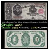 1891 Bruce/Roberts $1 Treasury Note Grades Select