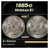 1885-o Morgan Dollar $1 Grades ms62+