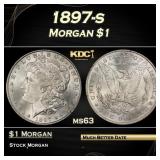 1897-s Morgan Dollar $1 Grades ms63