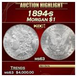 1894-s Morgan Dollar $1 ms63 USCG