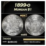 1899-o Morgan Dollar $1 Grades ms65