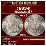 1883-s Morgan Dollar $1 ms62 USCG
