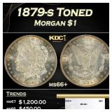1879-s Morgan Dollar Toned $1 ms66+ SEGS
