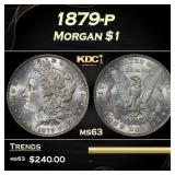 1879-p Morgan Dollar $1 Grades ms63
