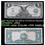 1899 $1 large size Silver Certificate "Black Eagle