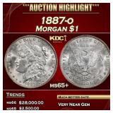 1887-o Morgan Dollar $1 ms65+ SEGS