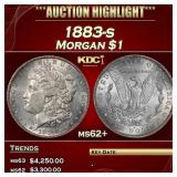 1883-s Morgan Dollar $1 ms62+ USCG