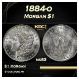 1884-o Morgan Dollar $1 Grades ms63