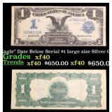 1899 $1 large size Silver Certificate 'Black Eagle