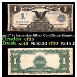1899 $1 large size Silver Certificate "Black Eagle